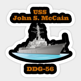 John S. McCain DDG-56 Destroyer Ship Sticker